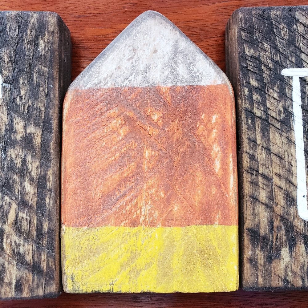 Fall block  candy corn decor - Picture 5 of 5